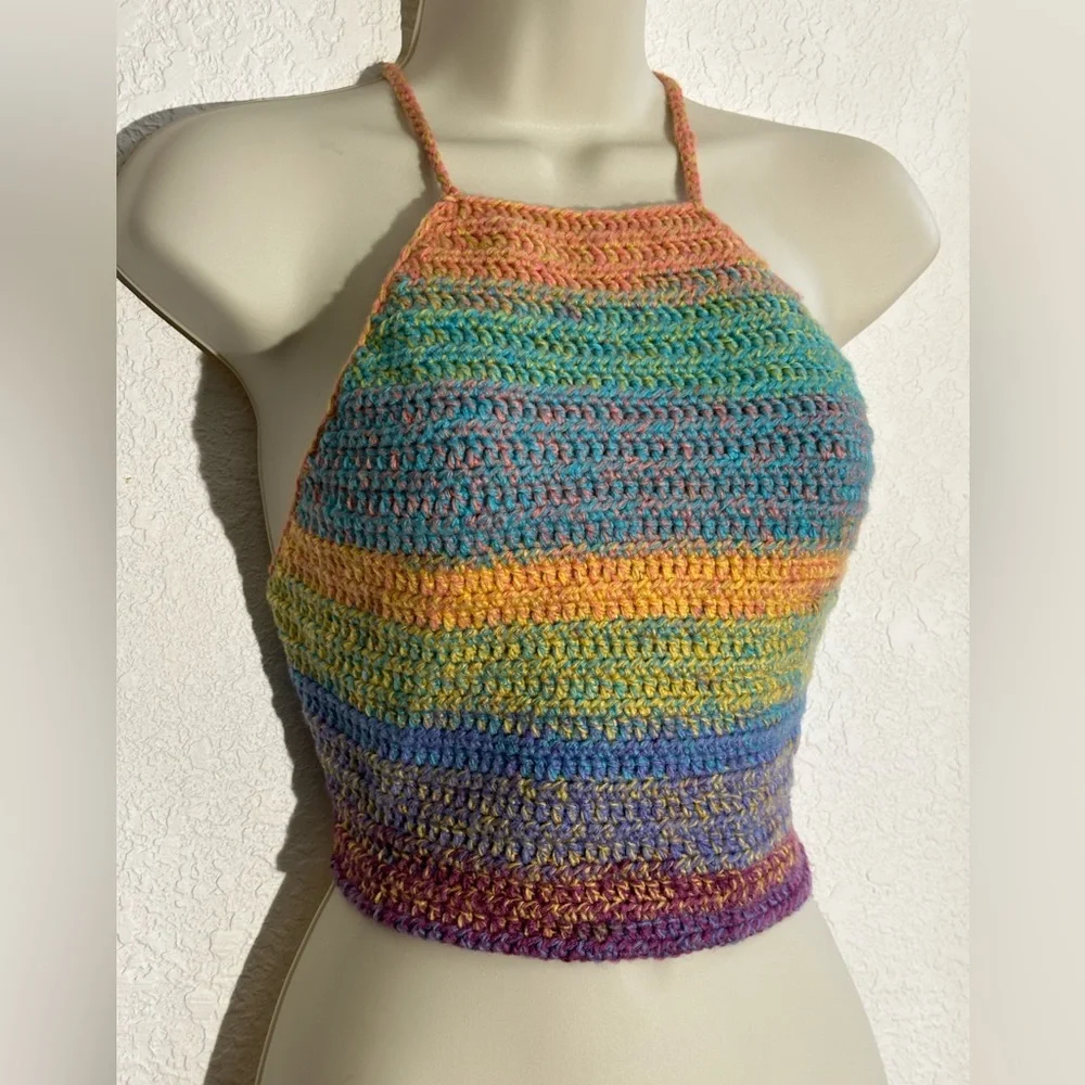 MultiColor Crochet Halter - Picture 4 of 5